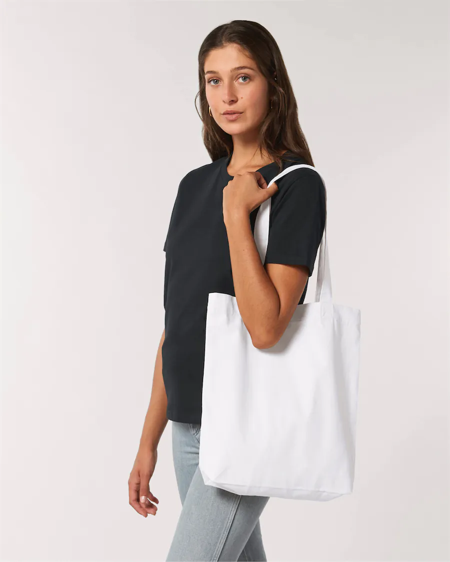 Tote Bag White Studio Front Principal 6 opt